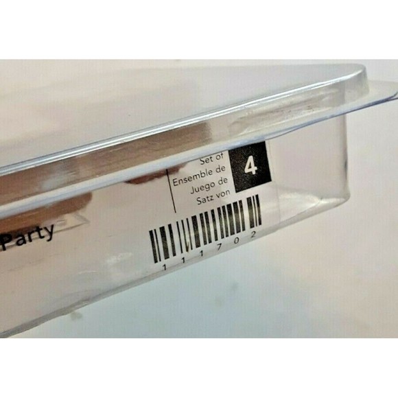 Retired Stampin' Up! "Time To Party" Stamp Set Wood Mounted Four Stamps - Picture 6 of 6